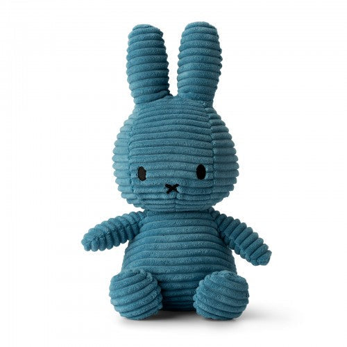 Miffy Sitting Corduroy Plush - Aviator Blue - Adorable Plush for