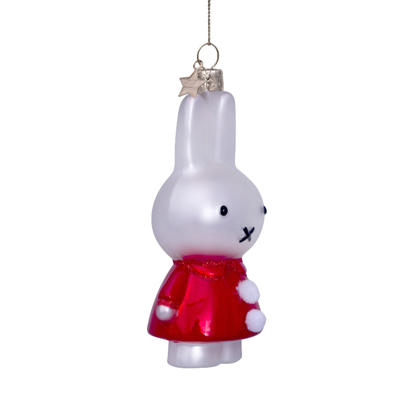 Miffy Christmas Tree Ornament - Red Dress