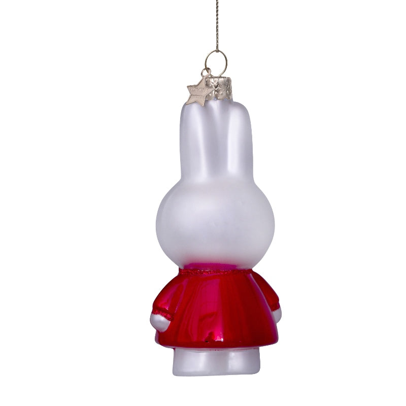 Miffy Christmas Tree Ornament - Red Dress