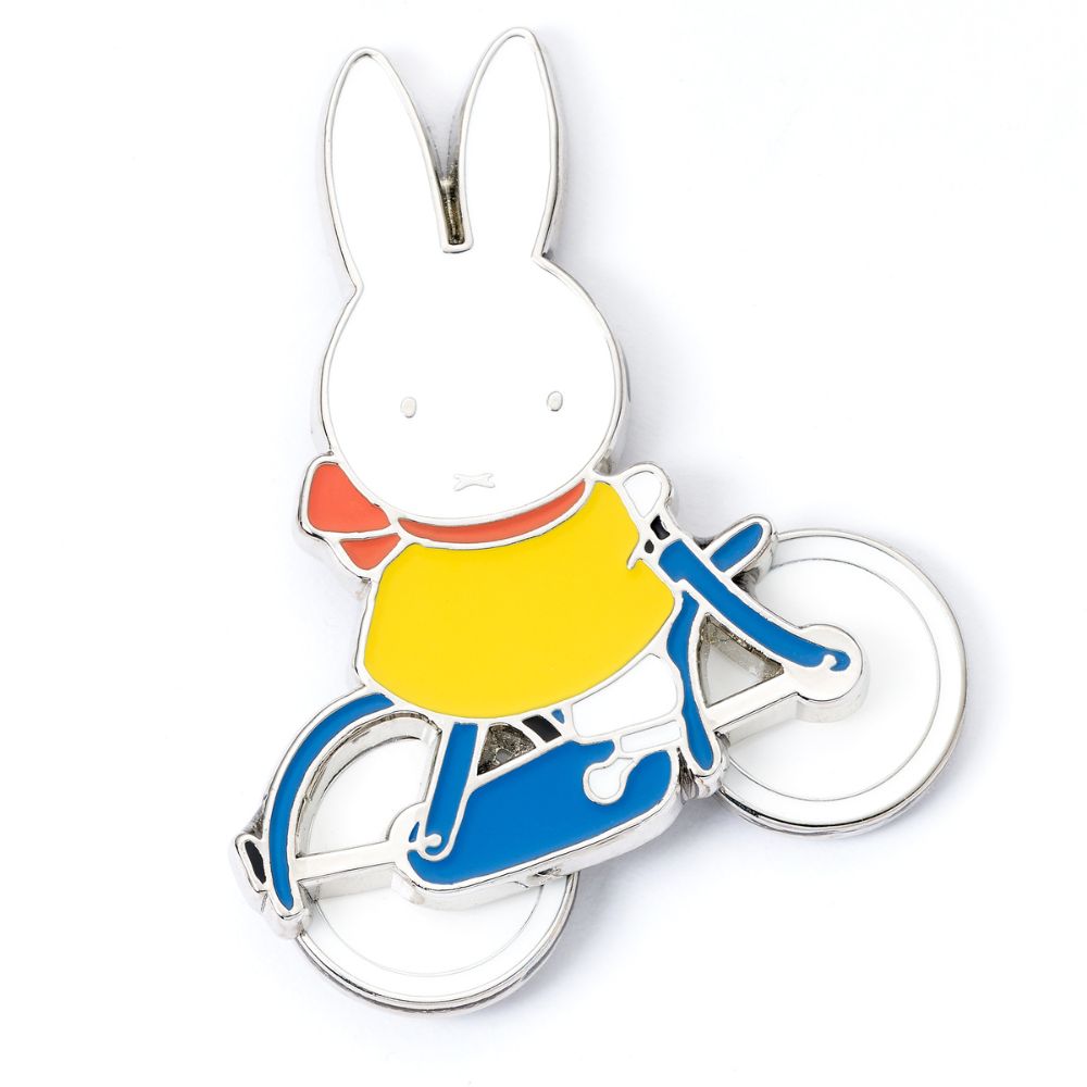 Miffy on Bicycle Pin Badge