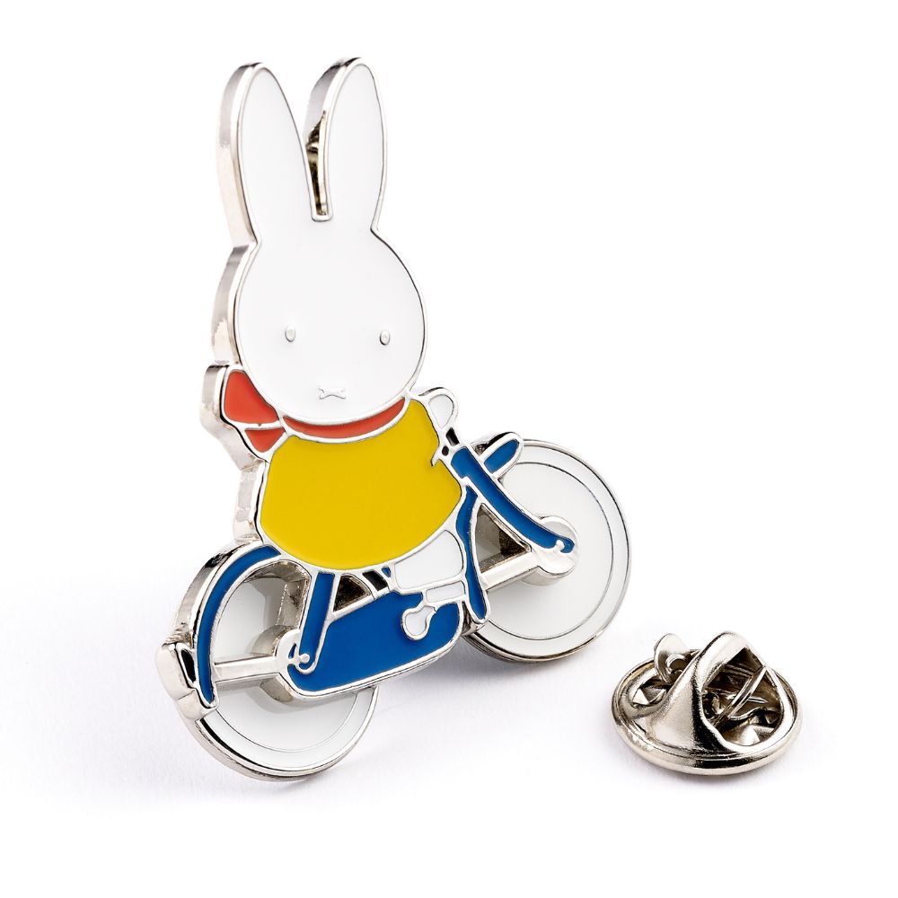 Miffy on Bicycle Pin Badge