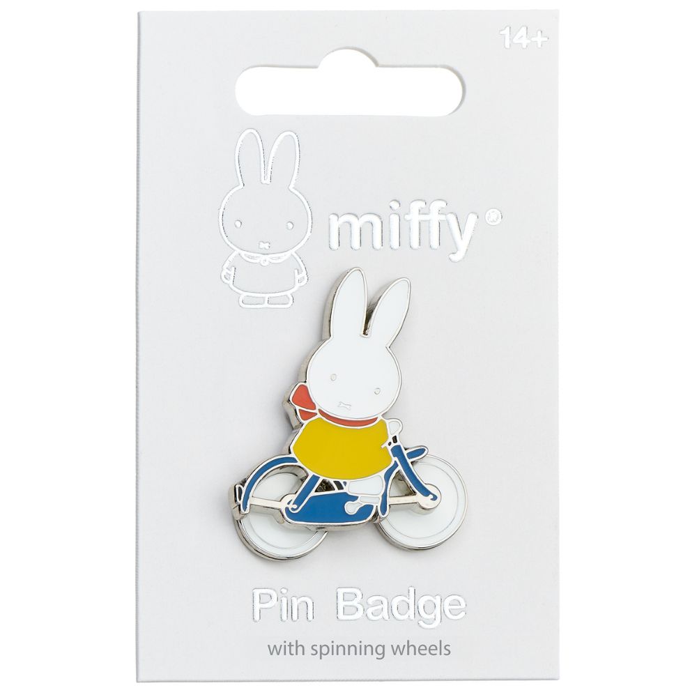 Miffy on Bicycle Pin Badge