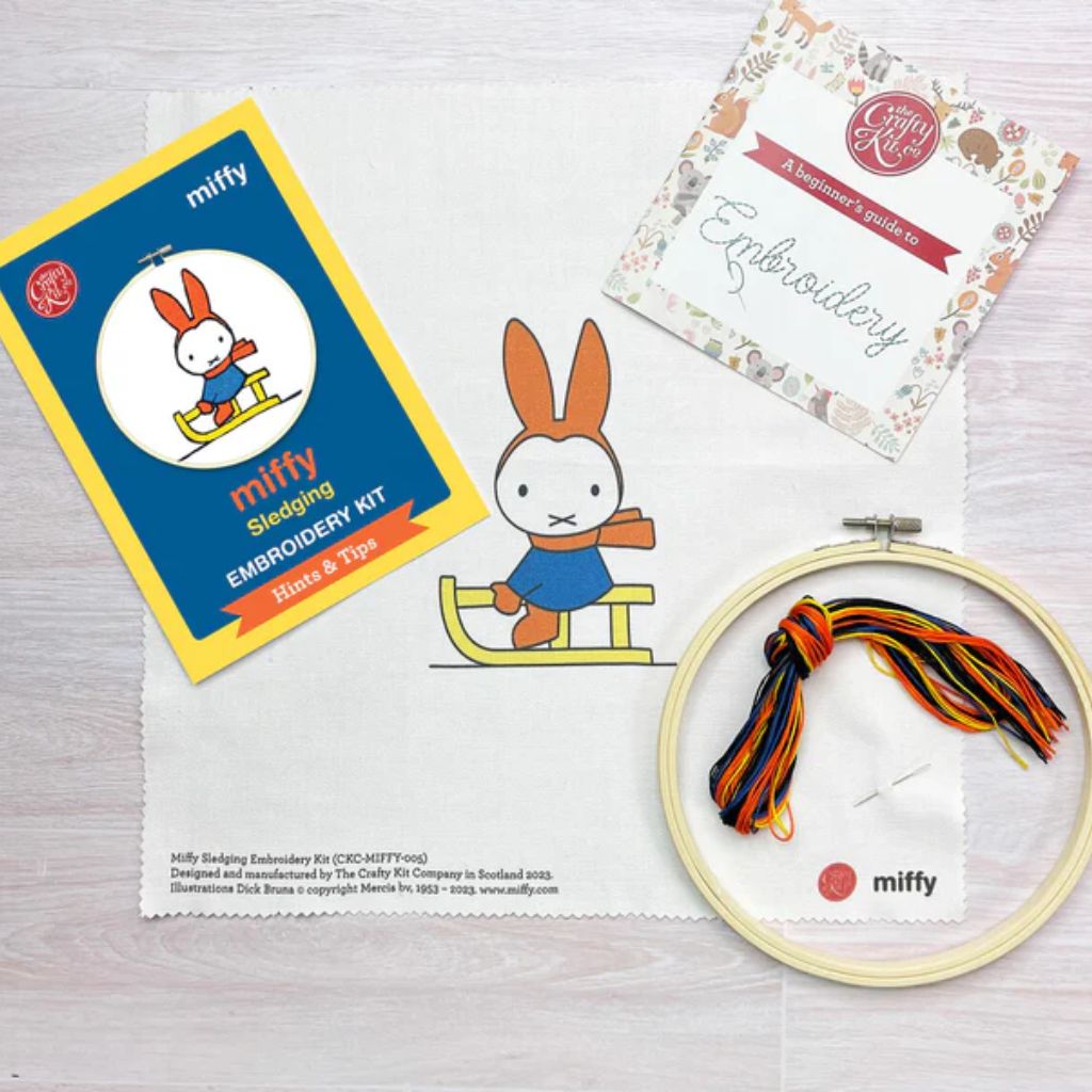 Miffy Sledging Embroidery Kit