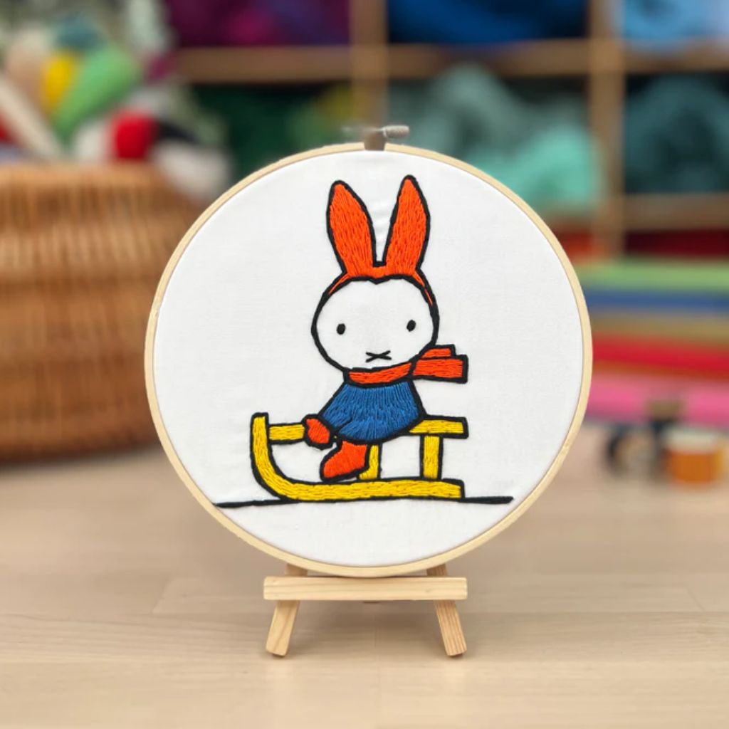 Miffy Sledging Embroidery Kit