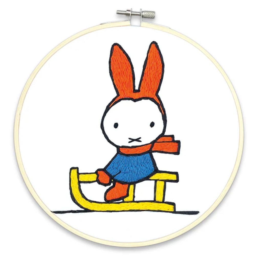 Miffy Sledging Embroidery Kit
