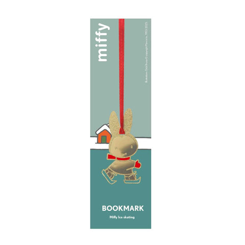 Miffy Gold Skating Bookmark