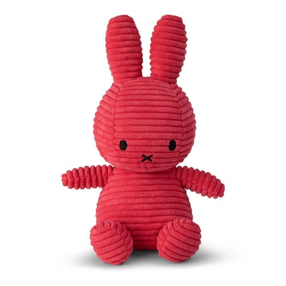 Miffy Sitting Corduroy Plush - Fuchsia