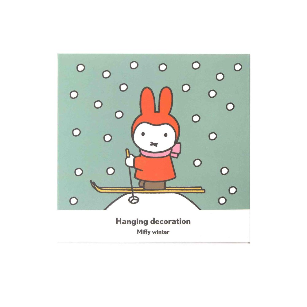 Miffy Skiing Hanging Decoration – Silver