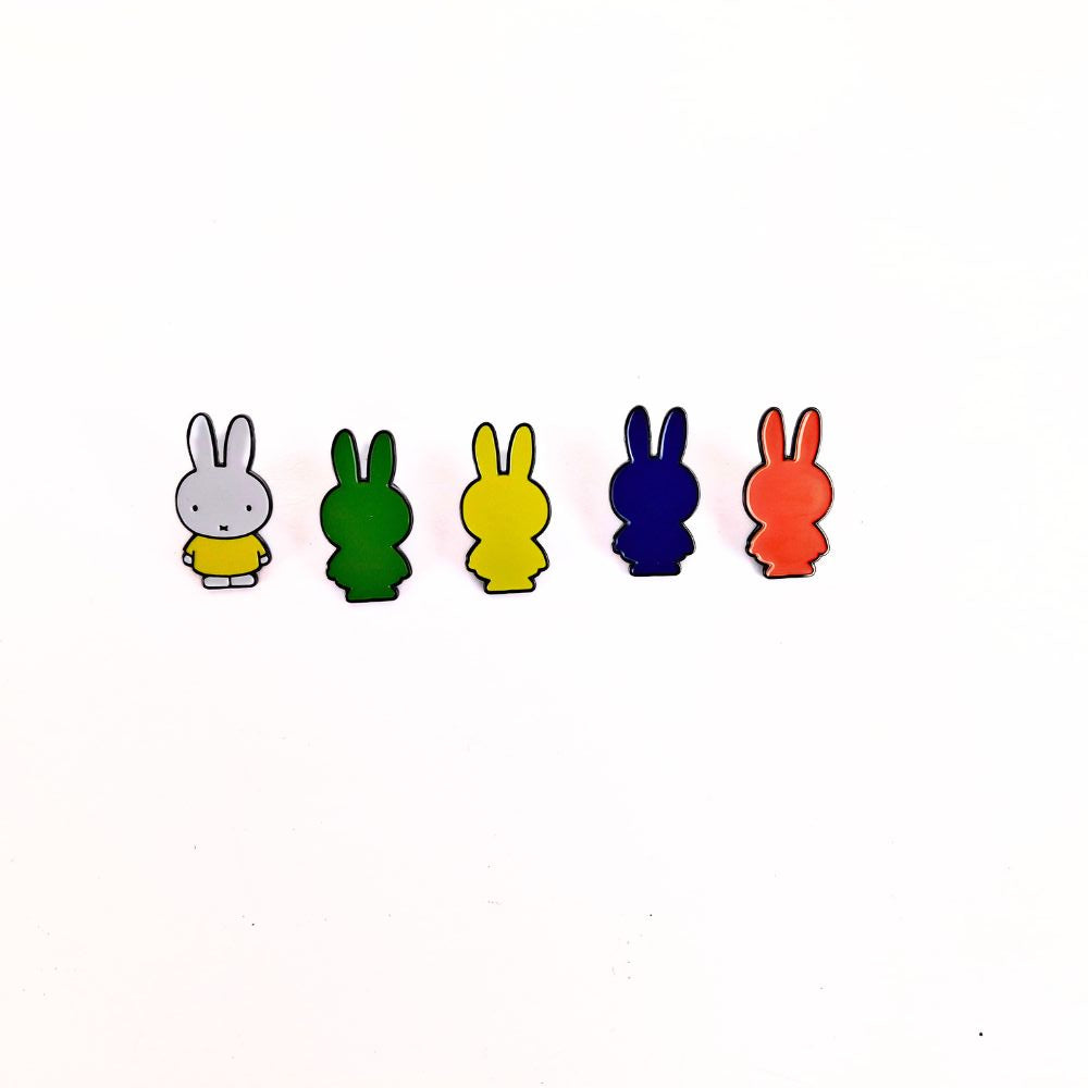 Limited Edition Miffy 70th Anniversary 5 Enamel Pin Set