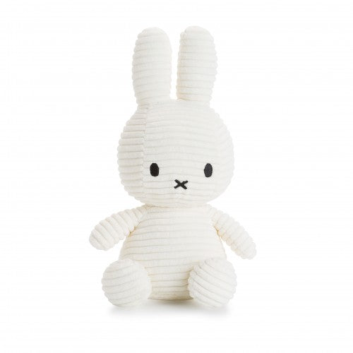 Miffy Sitting Corduroy Plush - White