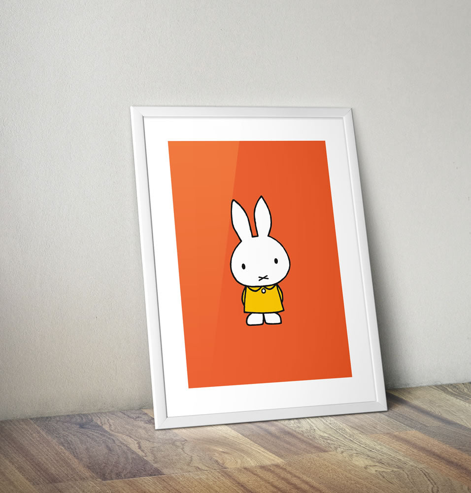Miffy in a Yellow Dress Framed Mini Poster Framed Mini Poster