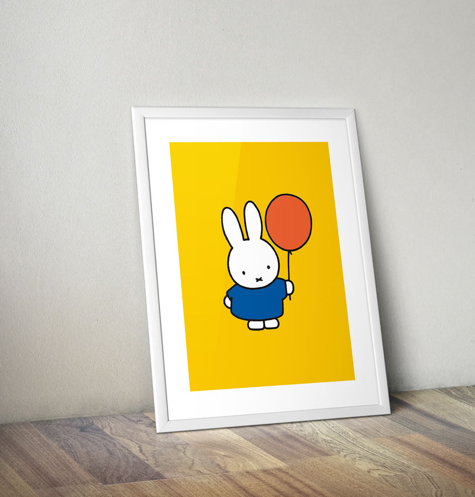 Miffy Holding a Balloon Framed Mini Poster Framed Mini Poster