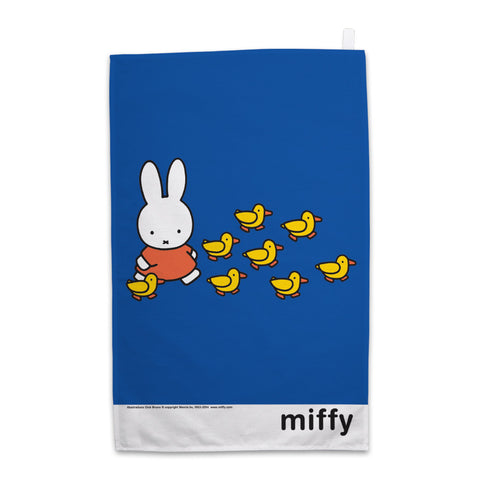 Miffy Walking with Ducks Tea Towel