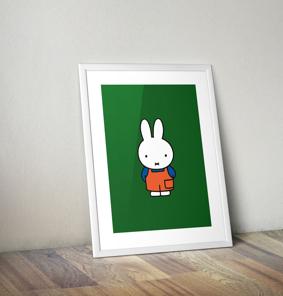 Miffy in Dungarees Framed Mini Poster Framed Mini Poster
