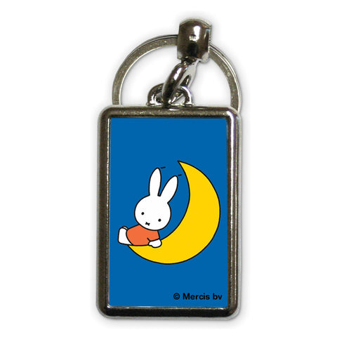 Miffy Sat on the Moon Metal Keyring