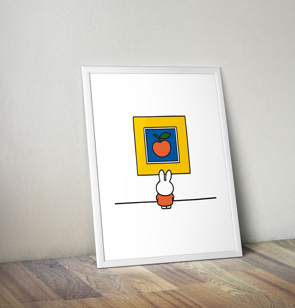 Miffy at an Art Gallery Framed Mini Poster Framed Mini Poster