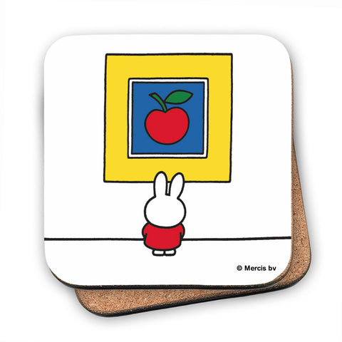 Miffy at an Art Gallery Cork Coaster
