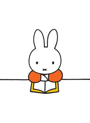 Miffy Reading a Book Mini Poster