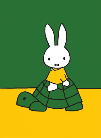 Miffy on a Tortoise Mini Poster Mini Poster