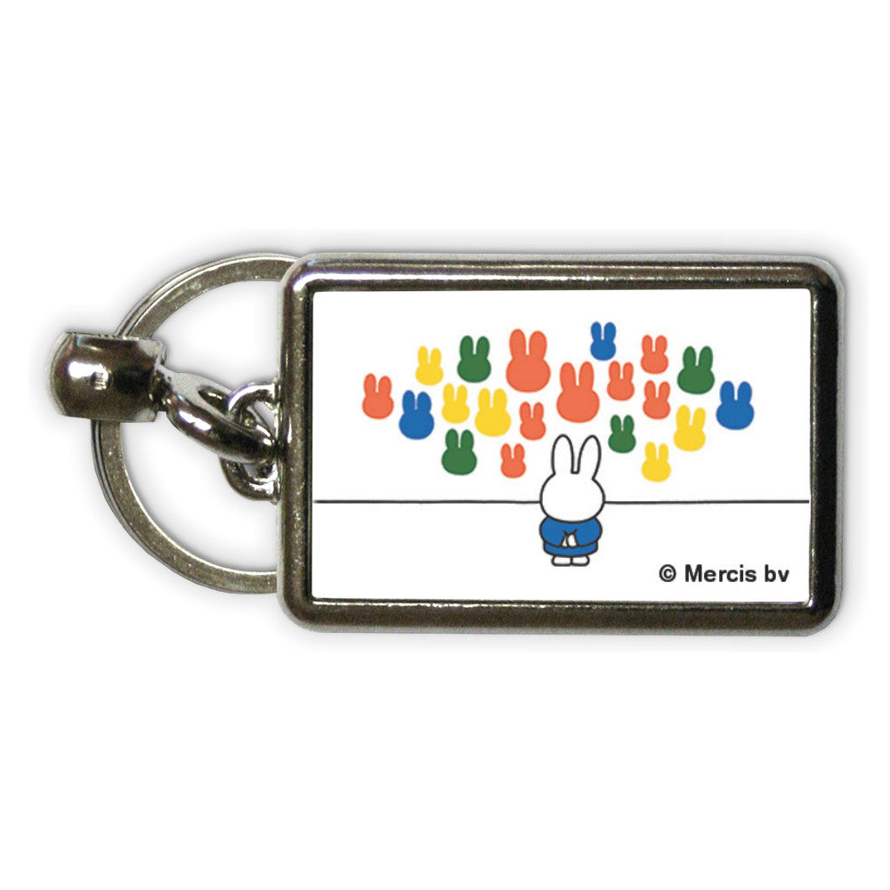Miffy at an Art Gallery Metal Keyring
