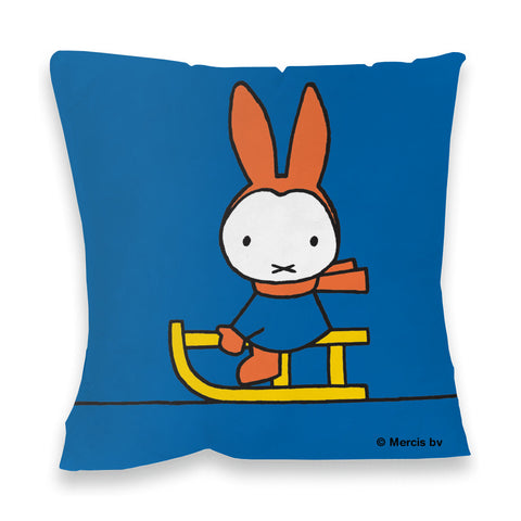 Miffy Playing on a Sleigh Cushion