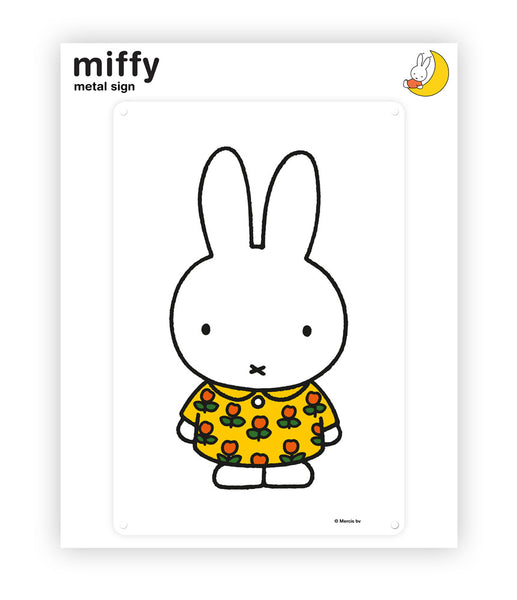 Miffy flower top Metal Sign - Classic Design Loved by All Ages