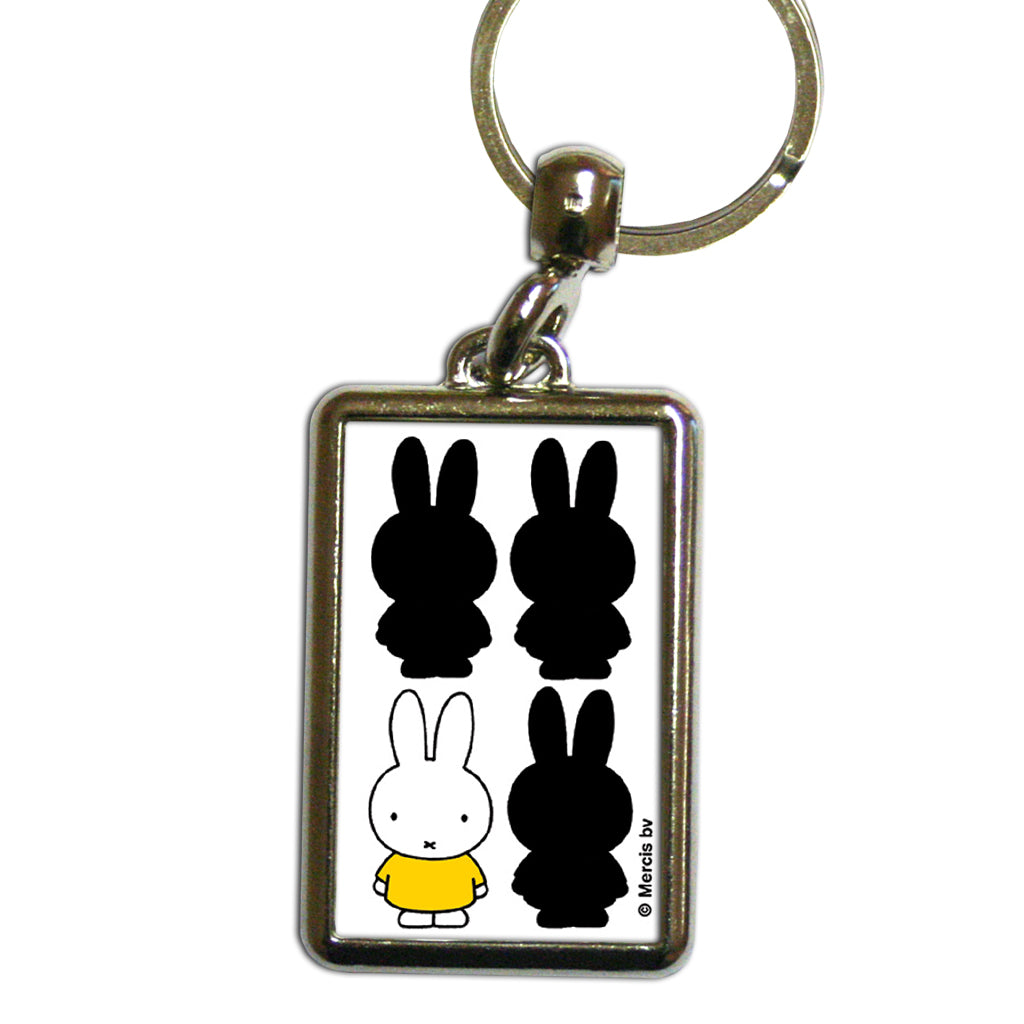 Miffy Silhouette Metal Keyring