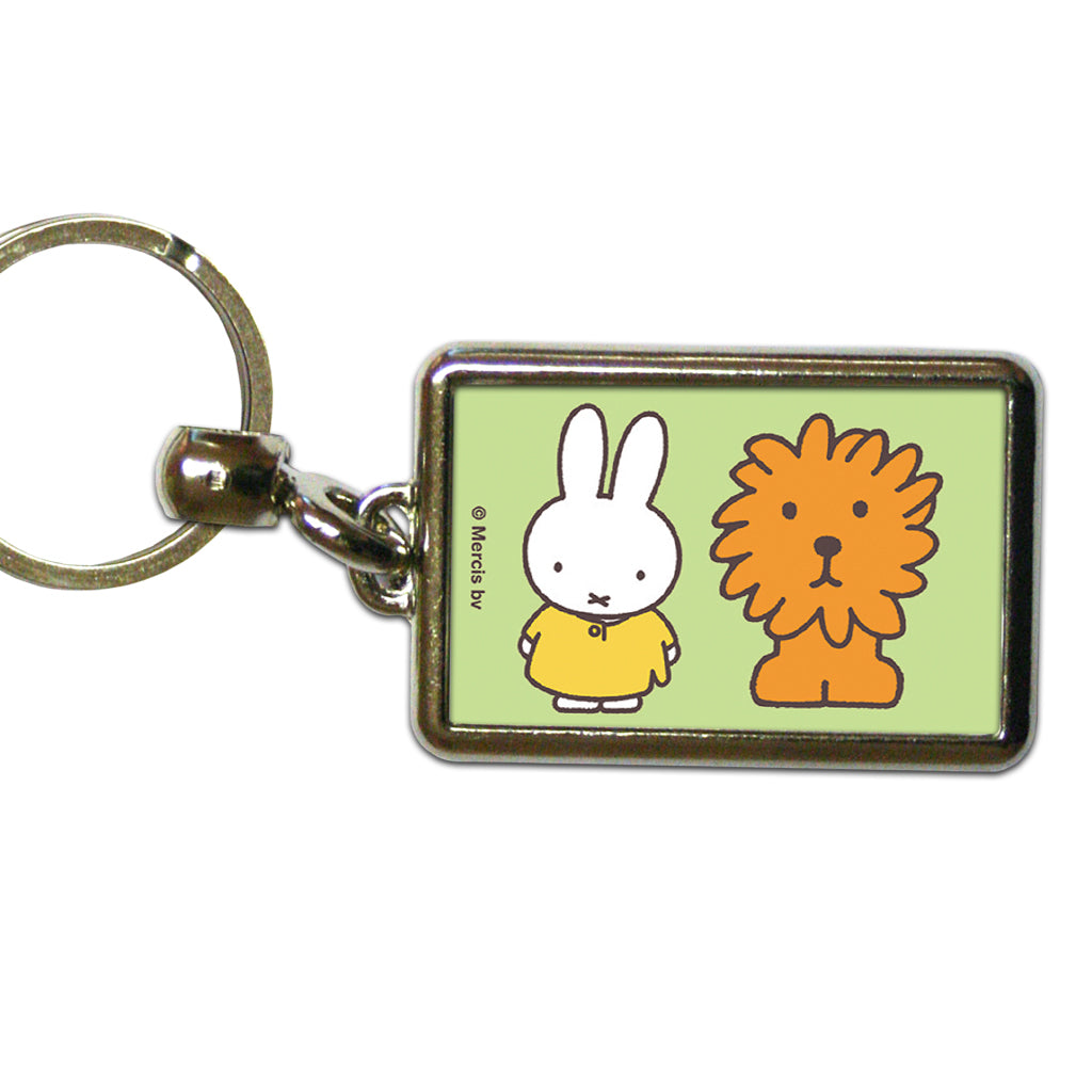 Miffy Animals Map Metal Keyring