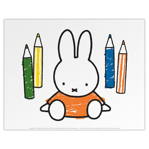 Miffy Colouring Pencils Mini Poster
