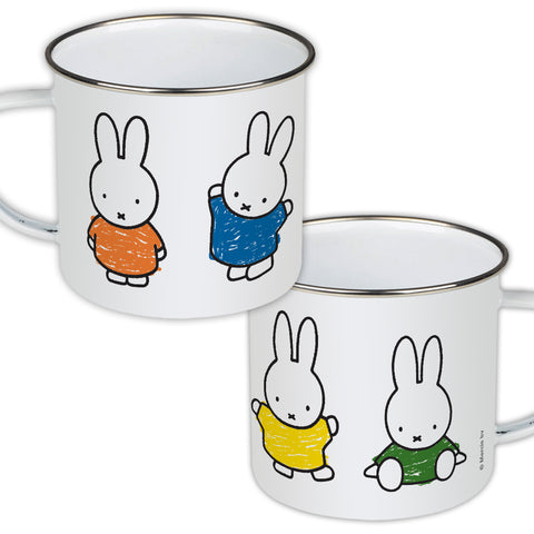 Miffy Coloured Dresses Enamel Mug