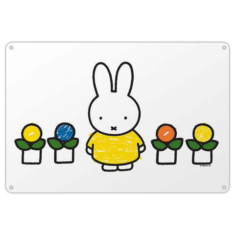 Miffy Yellow Dress Metal Sign