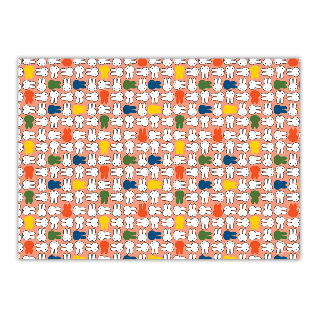Miffy Pink Faces Gift Wrap