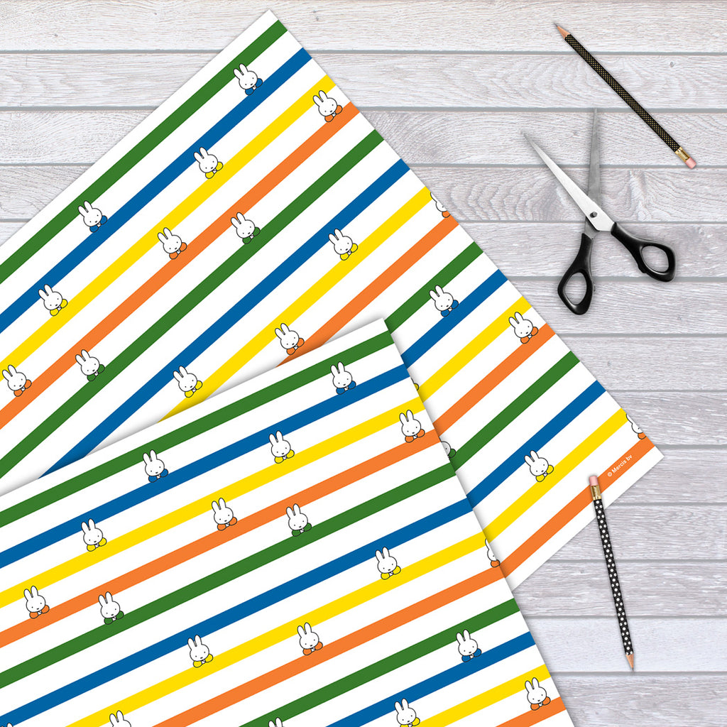 Miffy Classic Stripes Gift Wrap