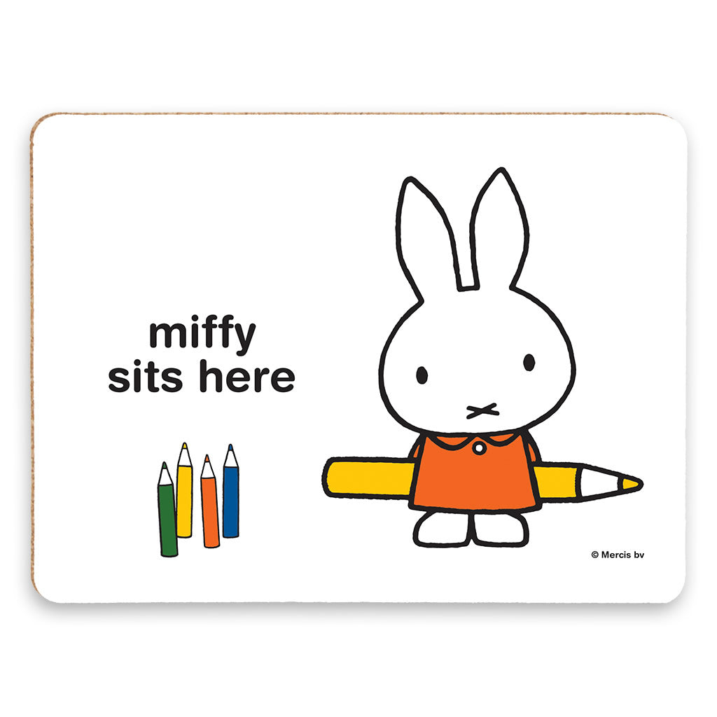 miffy sits here Personalised Placemat