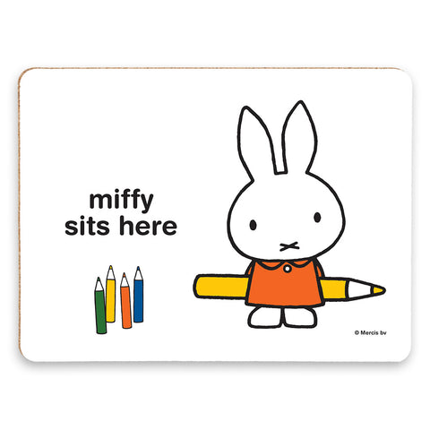 miffy sits here Personalised Placemat