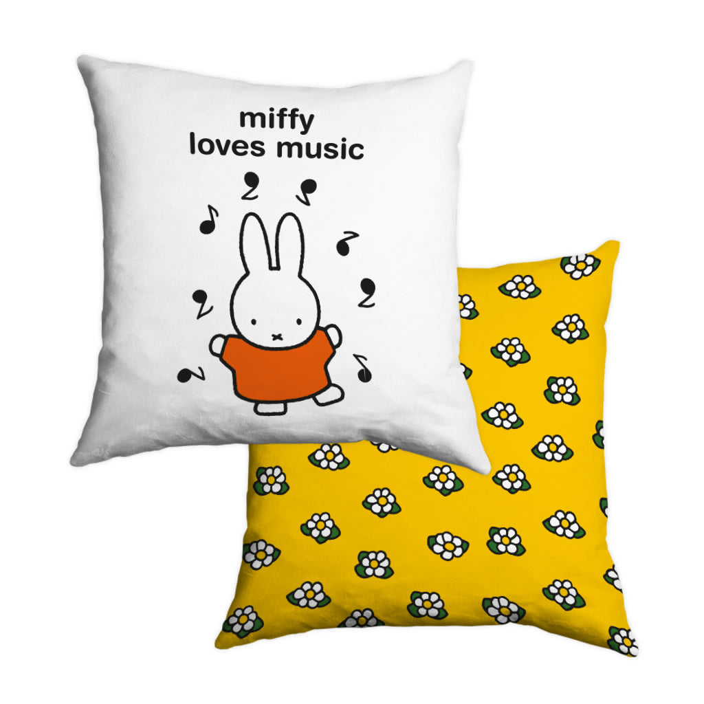 miffy loves music Personalised Cushion