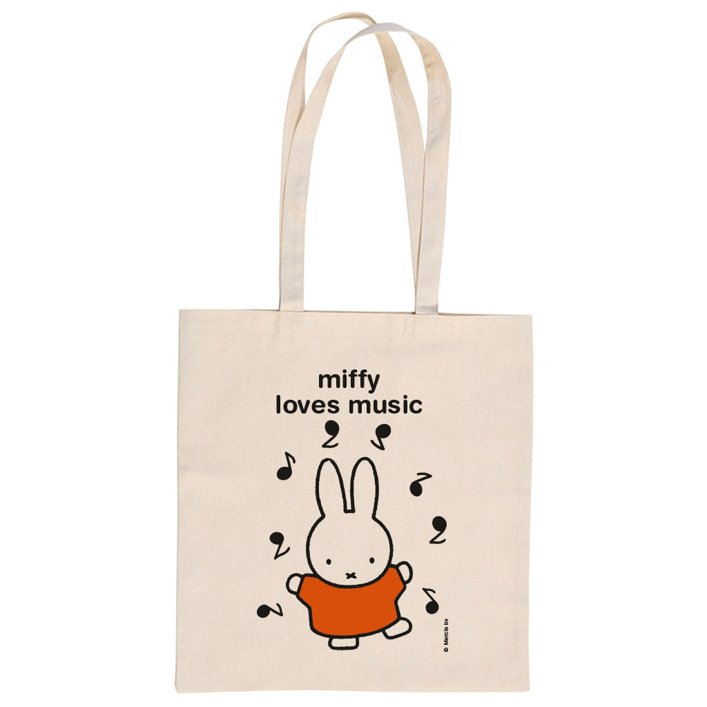 miffy loves music Personalised Tote Bag