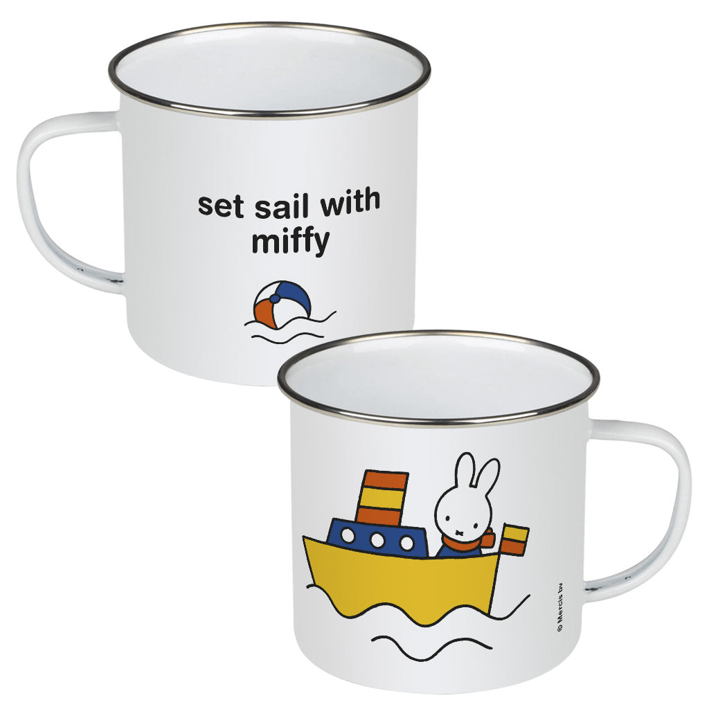 set sail with miffy Personalised Enamel Mug