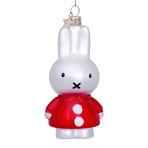 Miffy Christmas Tree Ornament - Red Dress