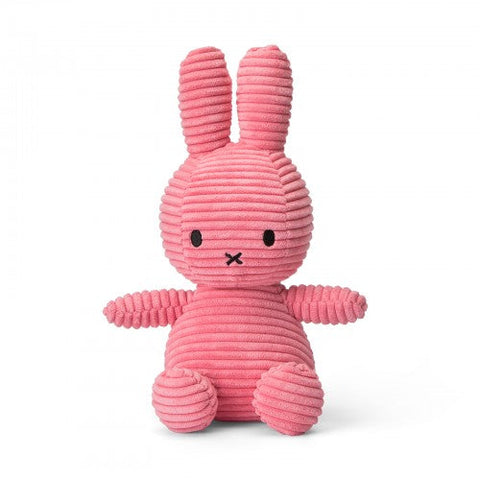 Miffy Sitting Corduroy Plush - Bubble Gum