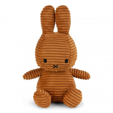 Miffy Sitting Corduroy Plush - cinnamon