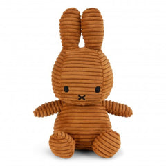 Miffy Sitting Corduroy Plush - cinnamon