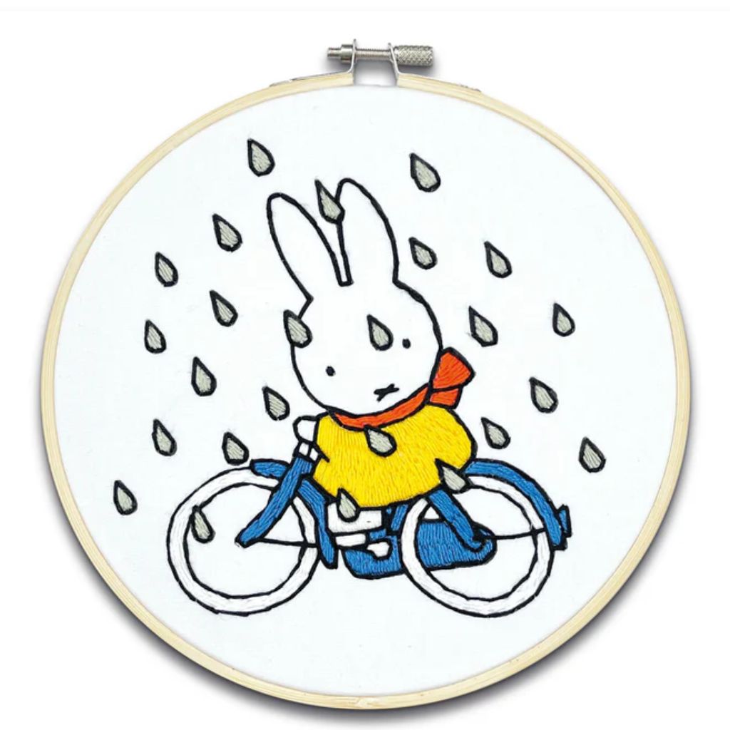 Miffy Cycling Embroidery Kit