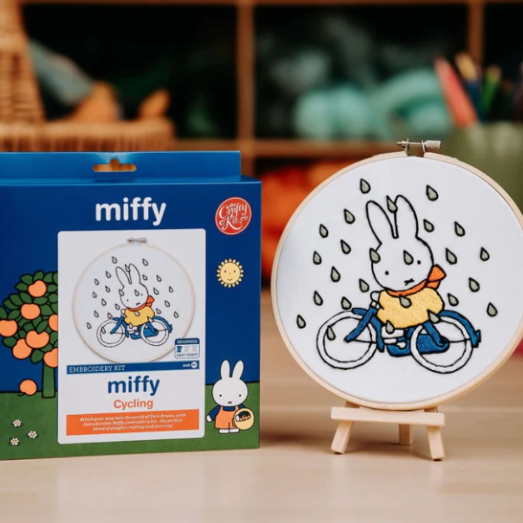 Miffy Cycling Embroidery Kit