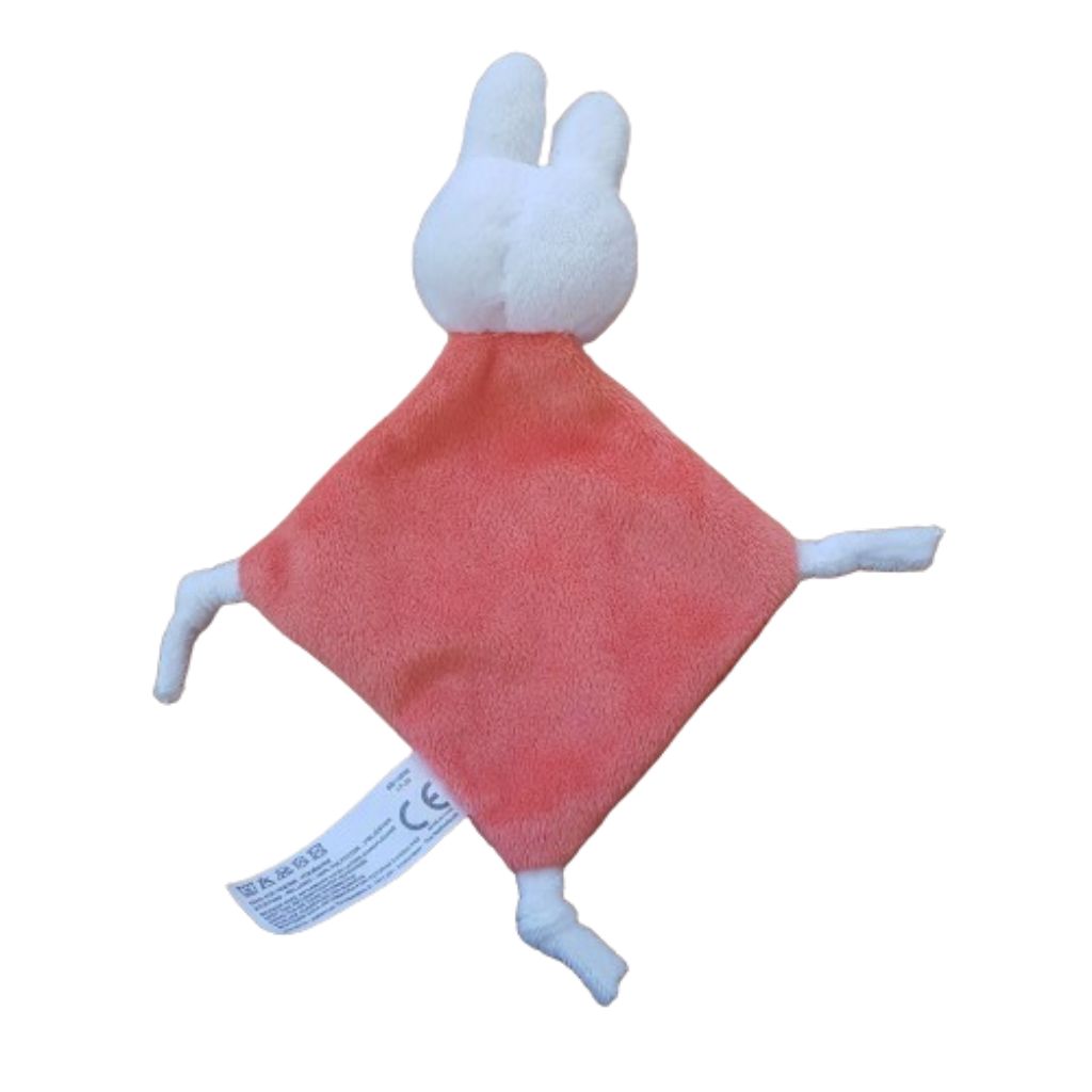Small Miffy Comforter Soother Blankie Soft Toy Plush Orange