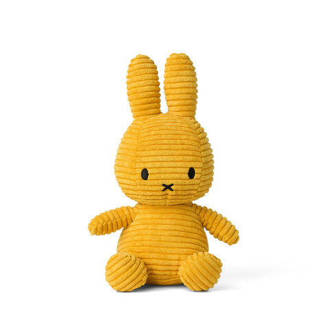 Miffy Sitting Corduroy Plush - Yellow
