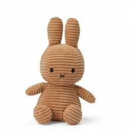 Miffy Sitting Corduroy Plush - Fudge Beige