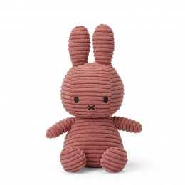 Miffy Sitting Corduroy Plush - Dusty rose