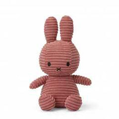 Miffy Sitting Corduroy Plush - Dusty rose