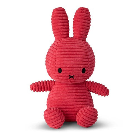 Miffy Sitting Corduroy Plush - Fuchsia
